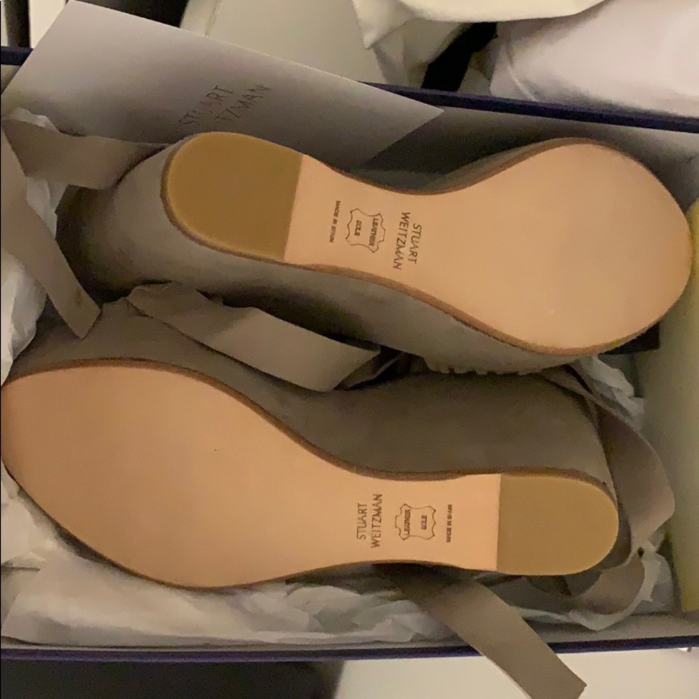 NWT suede Stuart Weitzman wedges - Picture 7 of 7